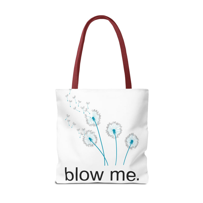 Large 18" x 18" Tote Bag — Dandelion "Blow Me" Tote