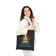 Tote Bag — "Temporarily Absent for Spiritual Maintenance" Yoga Meditation Canvas Tote