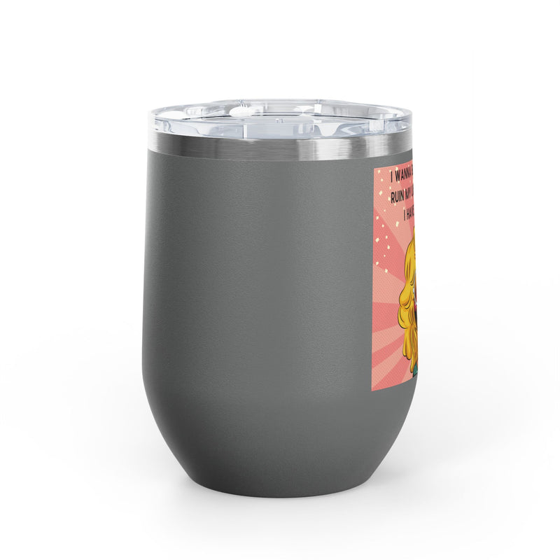 Retro Pop Art "14 Again" Insulated Stainless Steel 12oz Wine Tumbler