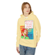 Return Policy On A Man - Unisex Lightweight Hooded Sweatshirt