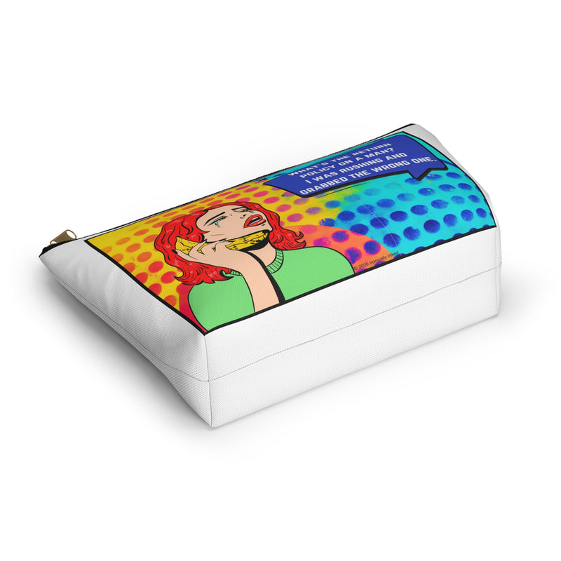 Pop Art Large Size Travel Bag — "What's the return policy on a man? I was rushing and grabbed the wrong one."