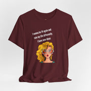 Pop Art Tee – "I Wanna Be 14 Again and Ruin My Life Differently" Retro Graphic T-Shirt