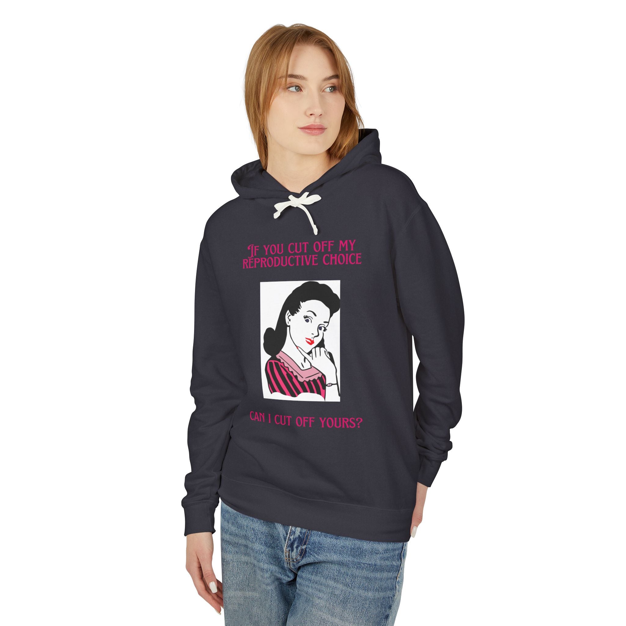 Reproductive Rights - Unisex Lightweight Hooded Sweatshirt