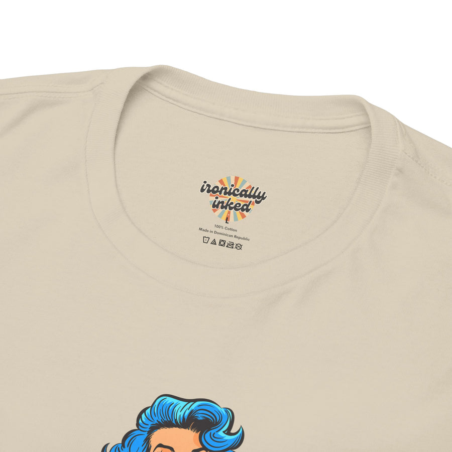 Pop Art Tee - "Grippy Socks Vacation" Mental Health Awareness Graphic T-Shirt