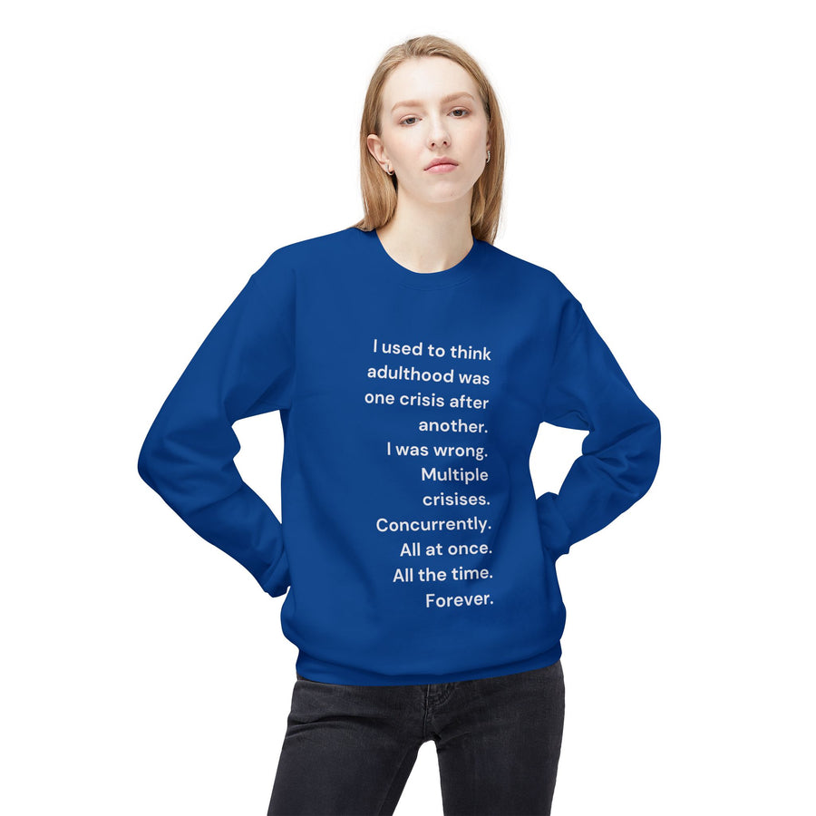 Adulthood - Unisex Midweight Softstyle Fleece Crewneck Sweatshirt