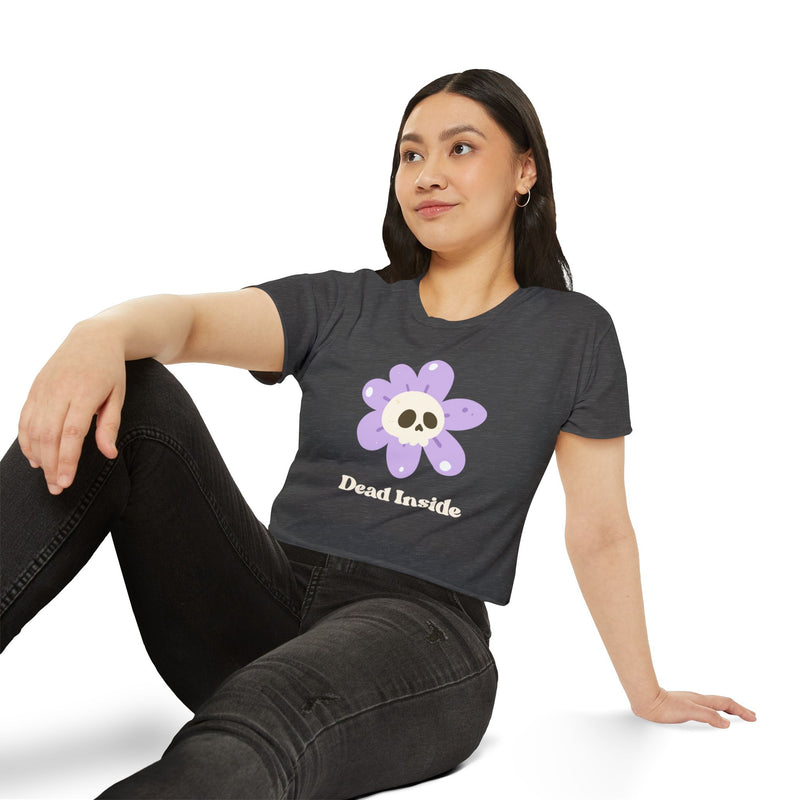Women's Festival Crop Top Tee - Dead Inside