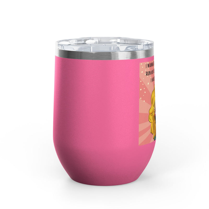 Retro Pop Art "14 Again" Insulated Stainless Steel 12oz Wine Tumbler