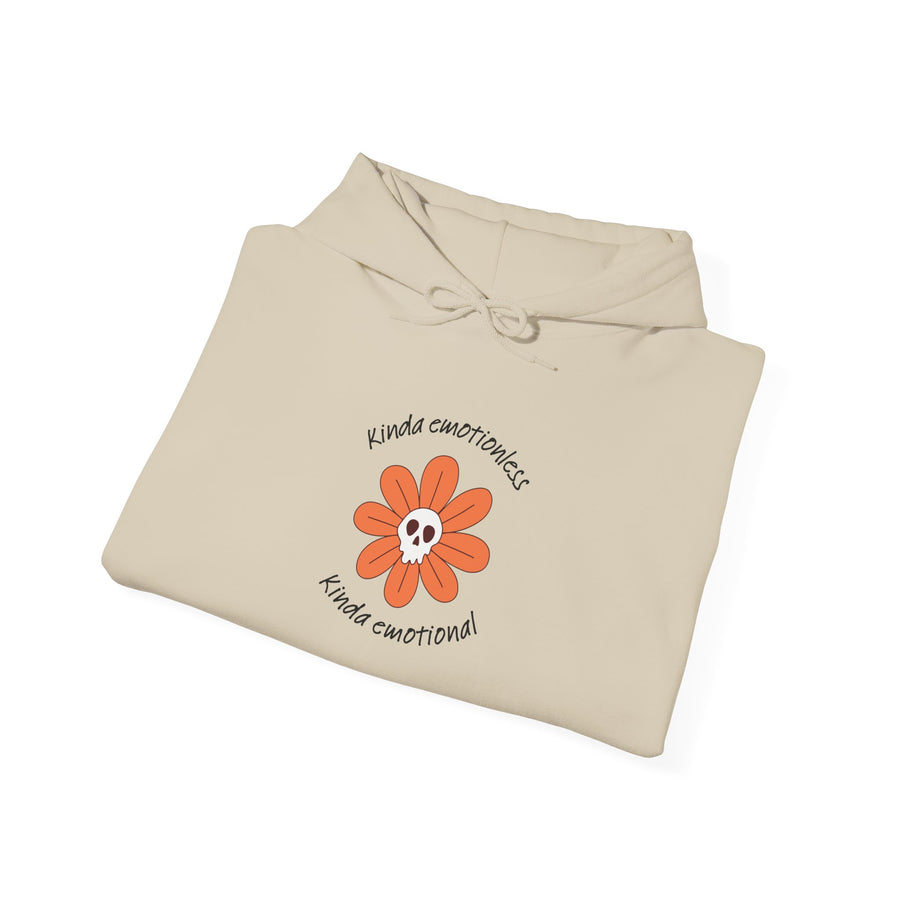 Graphic Hoodie — Kinda Emotionless, Kinda Emotional Hooded Sweatshirt