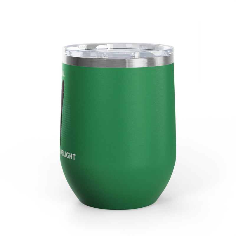 Fucking Delight Sassy Cat Wine Tumbler - Insulated Stainless Steel Wine Glass