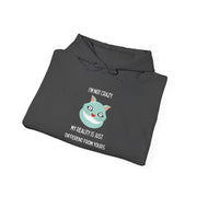 Graphic Hoodie — "I’m Not Crazy, My Reality Is Just Different From Yours" Wonderland Hooded Sweatshirt