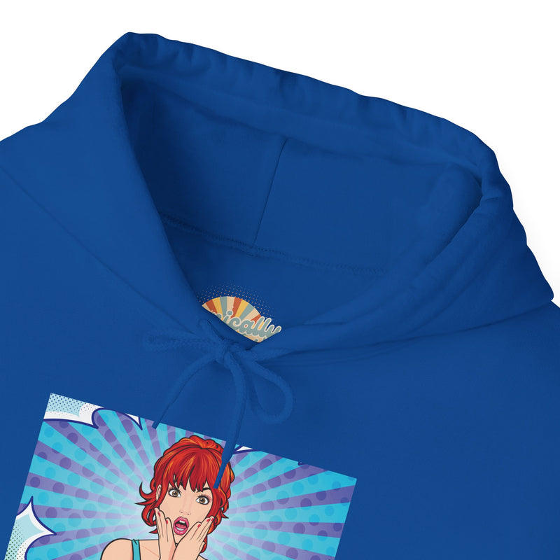 Pop Art Hoodie — 'Facial Expressions' Graphic Hooded Sweatshirt