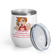 Responsible Adult Pop Art Wine Tumbler - Stainless Steel 12oz