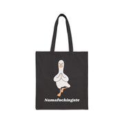 "Namafuckingste" Yoga Goose Tote Bag — Canvas Shopping Bag