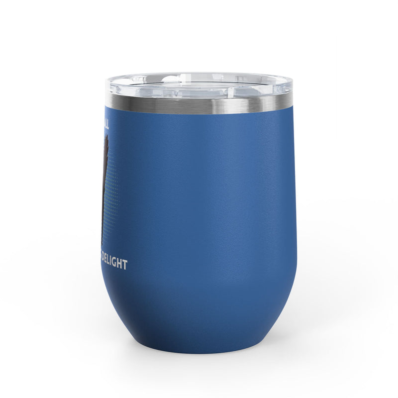 Fucking Delight Sassy Cat Wine Tumbler - Insulated Stainless Steel Wine Glass