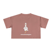Yoga Duck Women's Crop Tee — 'Namafuckingaste' Graphic T-shirt Top