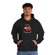 Graphic Sloth Hoodie — “How Do I Uninstall Anxiety?” Mental Health Hooded Sweatshirt