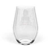 Pop Art Stemless Wine Glass – Facial Expressions