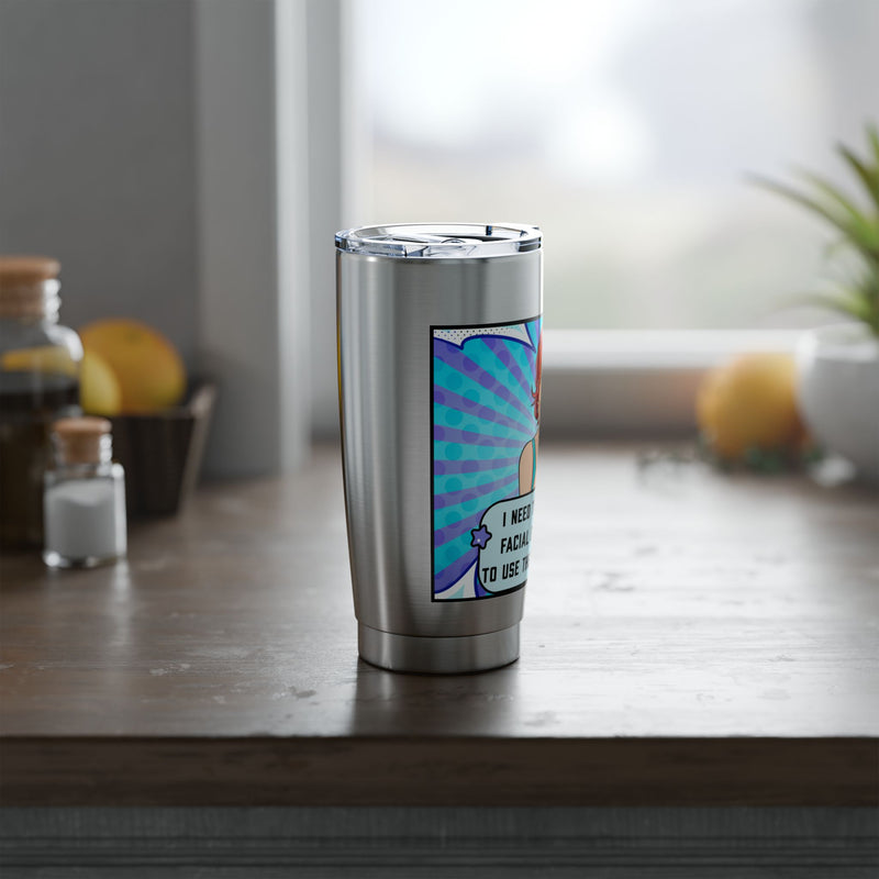 Retro Pop Art 'Facial Expressions' Vagabond 20oz Tumbler