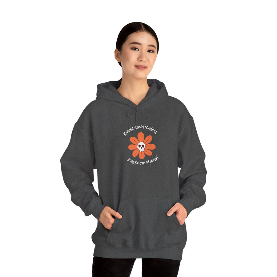 Graphic Hoodie — Kinda Emotionless, Kinda Emotional Hooded Sweatshirt