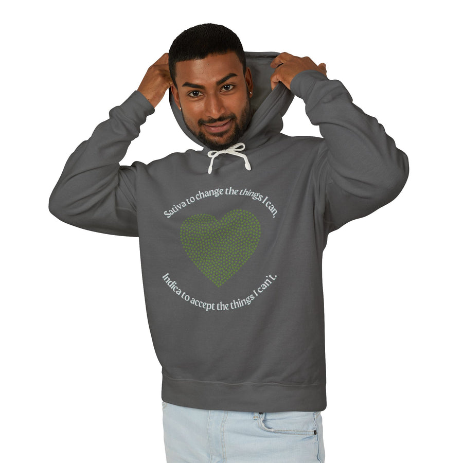 420 Serenity Prayer - Unisex Lightweight Hooded Sweatshirt