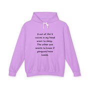 Voices - Unisex Lightweight Hooded Sweatshirt