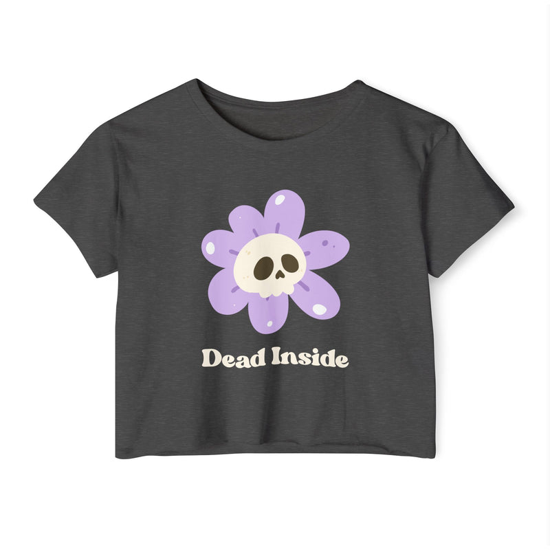 Women's Festival Crop Top Tee - Dead Inside
