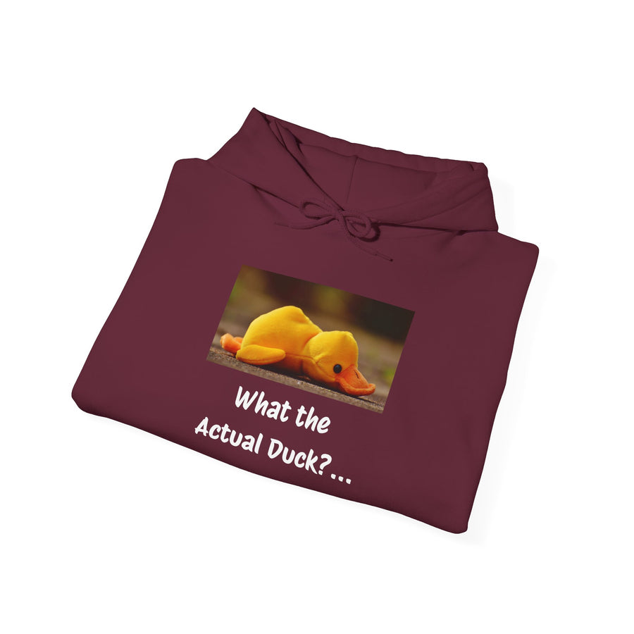 What the Actual Duck? Hoodie — Rubber Duck Hooded Sweatshirt
