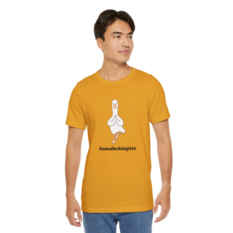 Goose Yoga Tee — "Namafuckingste" Funny Meditation T-Shirt