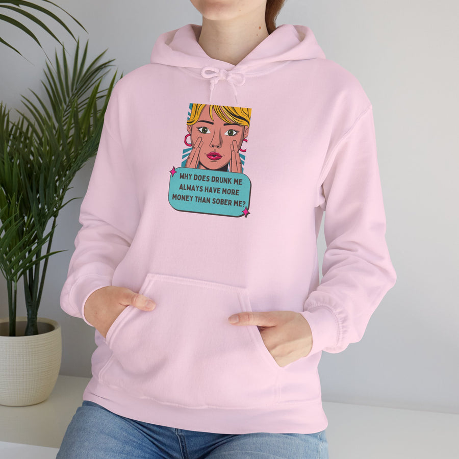 Pop Art Hoodie — Drunk Me Graphic Hooded Sweatshirt