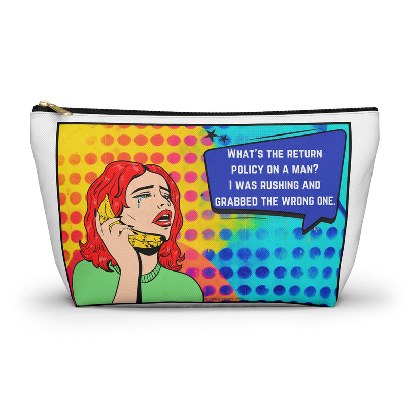 Pop Art Large Size Travel Bag — "What's the return policy on a man? I was rushing and grabbed the wrong one."