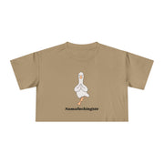 Yoga Duck Women's Crop Tee — 'Namafuckingaste' Graphic T-shirt Top