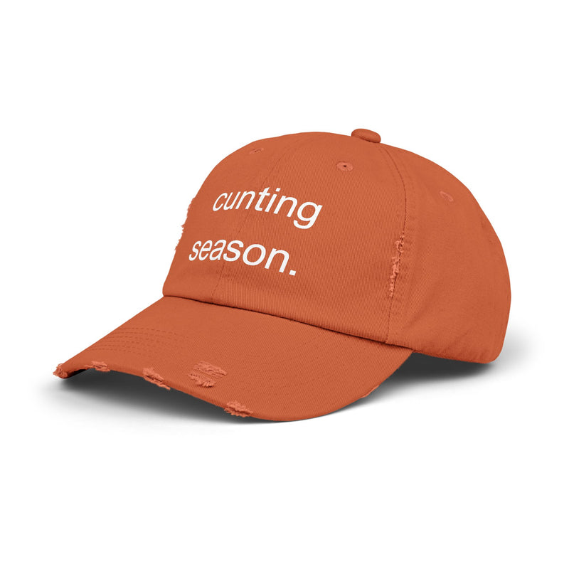 Distressed Hat - "Cunting Season" Sassy Baseball Cap