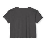 Festival Crop Top T-shirt — "I Need to Teach My Facial Expressions to Use Their Inside Voice" Pop Art Graphic Tee