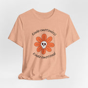 Graphic Tee - Kinda Emotionless Kinda Emotional Floral Skull Mental Health Awareness T-Shirt
