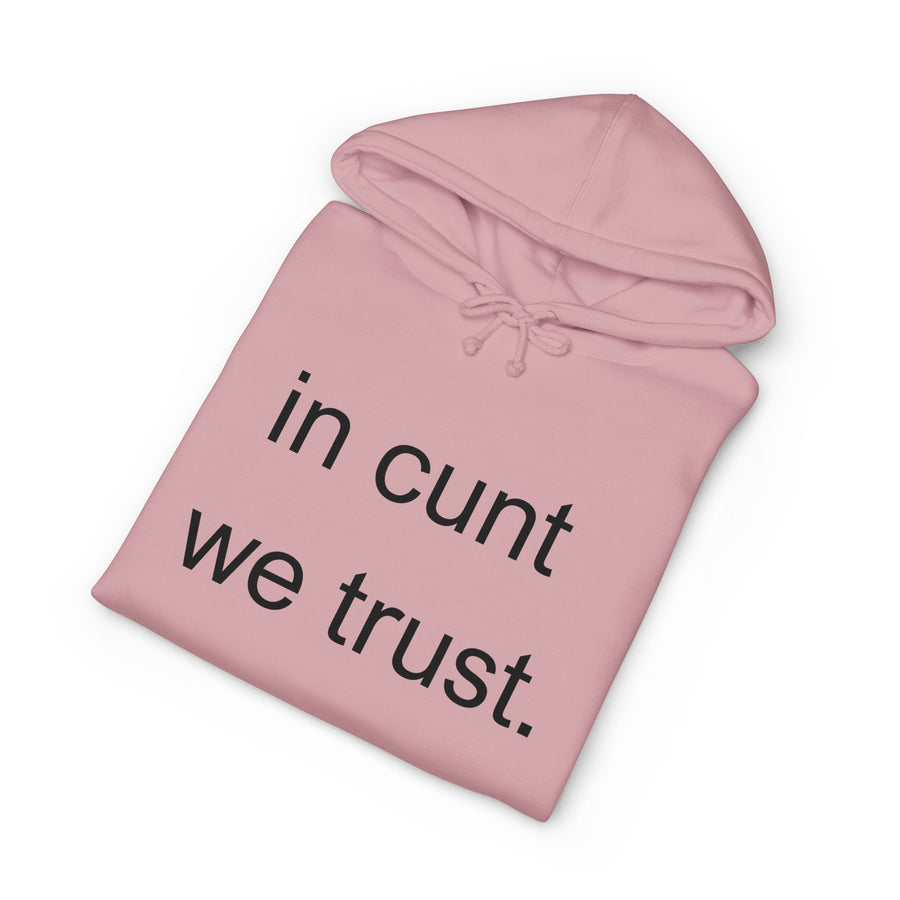 Statement Hoodie — "In Cunt We Trust" Hooded Sweatshirt