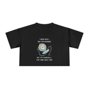 Crop Tee —  "I Knew Who I Was This Morning..." Wonderland T-shirt Top