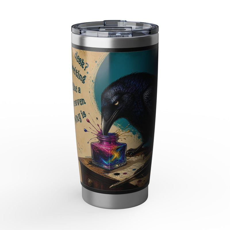 Wonderland 'Why is a Raven Like a Writing Desk' Stainless Steel Insulated Vagabond Tumbler