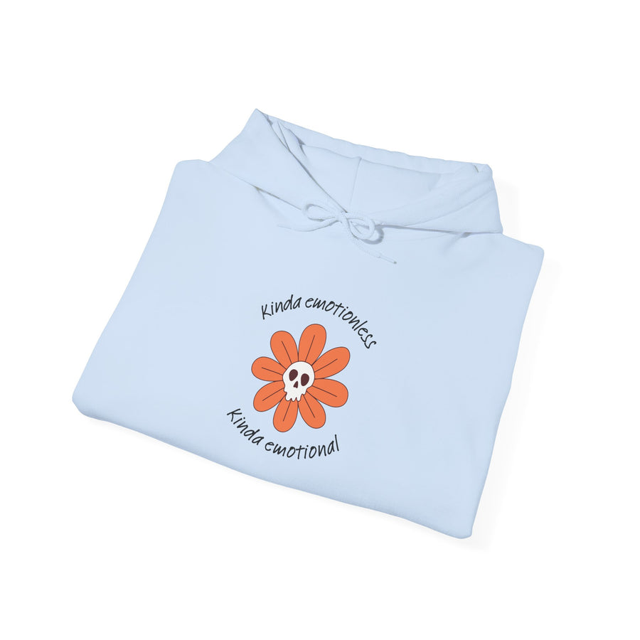 Graphic Hoodie — Kinda Emotionless, Kinda Emotional Hooded Sweatshirt