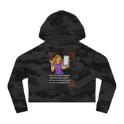 Message Delay  - Women’s Cropped Hooded Sweatshirt