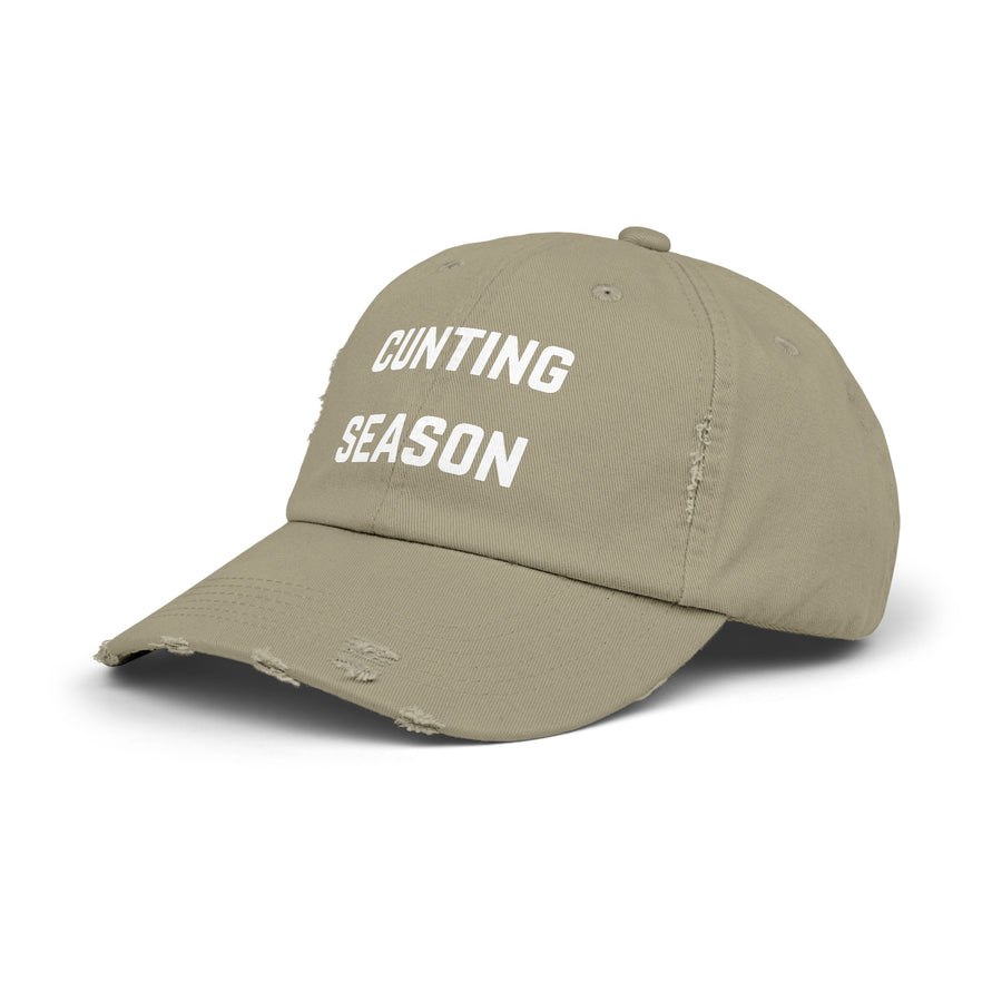"Cunting Season" Distressed Cap