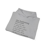 Graphic Hoodie — Minimalist 'the fuckening' Definition Hooded Sweatshirt