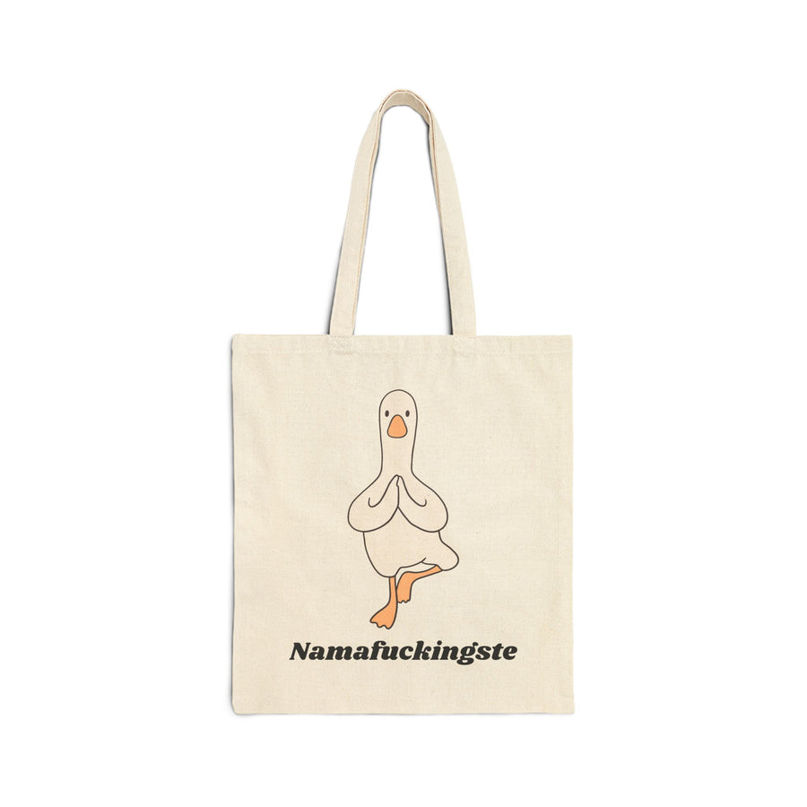 "Namafuckingste" Yoga Goose Tote Bag — Canvas Shopping Bag