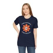 Graphic Tee - Kinda Emotionless Kinda Emotional Floral Skull Mental Health Awareness T-Shirt