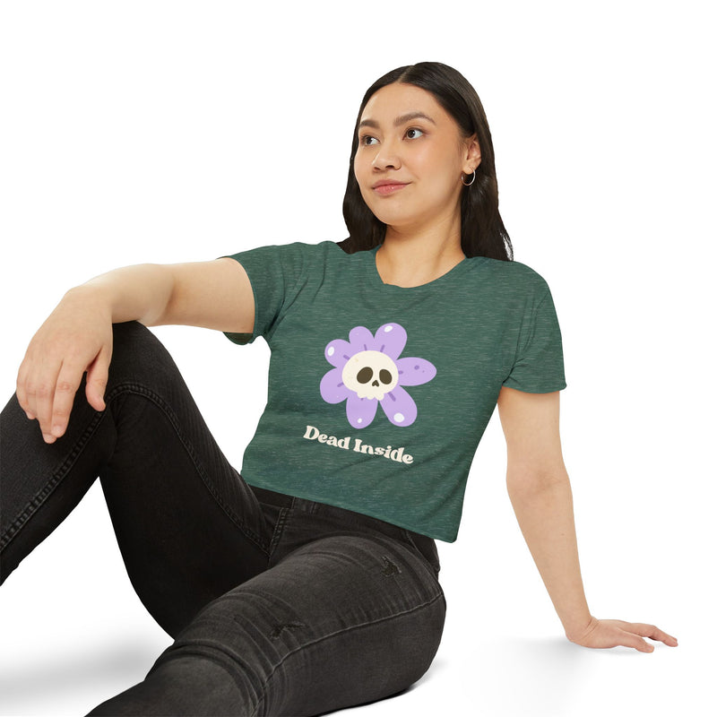 Women's Festival Crop Top Tee - Dead Inside