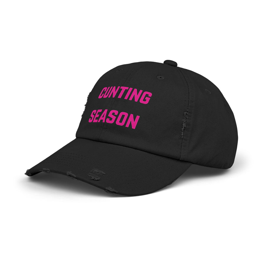 "Cunting Season" Distressed Cap