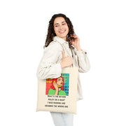 Canvas Tote Bag — Retro Pop Art 'What's the Return Policy on a Man? Shopper Tote