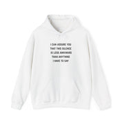 'Awkward Silence' Hoodie - Unisex Heavy Blend™ Hooded Sweatshirt