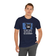 Sassy Cat Tee – “My Body Hurts and I’m Mad at the Government” Graphic T-Shirt