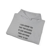 'Awkward Silence' Hoodie - Unisex Heavy Blend™ Hooded Sweatshirt