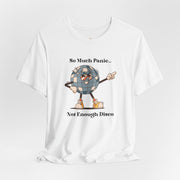 Retro Disco Tee — "So Much Panic... Not Enough Disco" Graphic T-Shirt